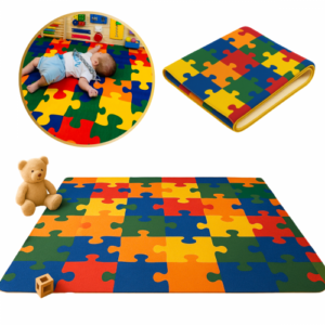 Tapete Quebra-Cabeça Colorido - 130x200cm