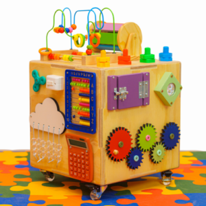 Cubo Sensorial Afeto 38x57cm com 17 atividades