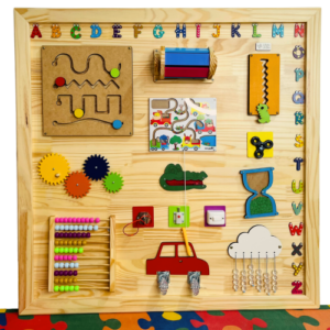 Painel de Atividades Educativas - Mural Lúdico 100x100cm