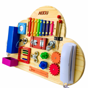 Painel de Atividade Educativas 45x65cm modelo nuvem