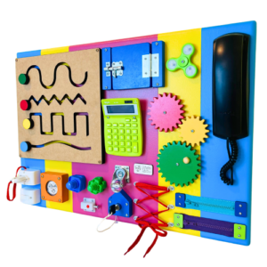 Painel sensorial de atividade educativas 45x65cm Colorido