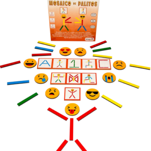 Mosaico de Palitos - Jogo de Montagem e Criatividade com Padrões