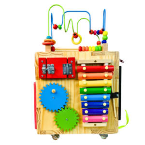 Cubo Sensorial Pocket 30x30cm com 18 atividades