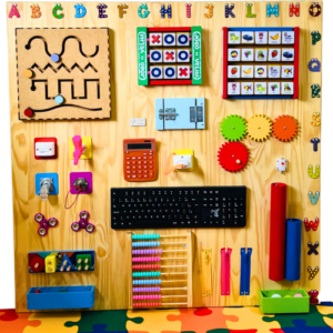 Painel Sensorial de Atividades 100x100CM