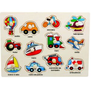 Encaixe Divertido com Pinos: Transporte