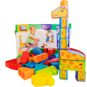 Blocos de Montar Animais 40 Peças Criativas