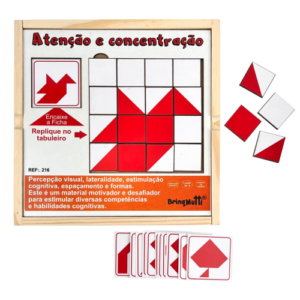 Atenção e Concentração - Atividades Visuais com Peças em Madeira