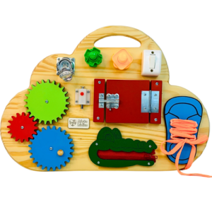 Painel Sensorial Nuvem Portátil  35x50cm