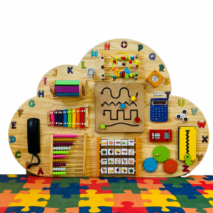 Painel Sensorial Nuvem Gigante Lúdica  120x83cm