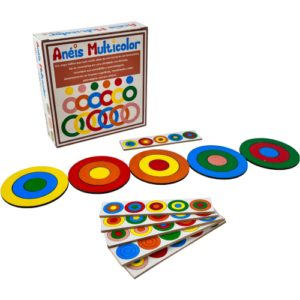 Anéis Multicolor - Jogo de Encaixe com Cores e Tamanhos
