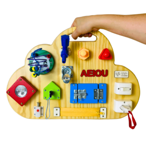 Painel Sensorial Nuvem Portátil Evoluir 35x50cm