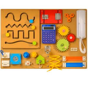 Painel Sensorial  Multifunções 65x45cm